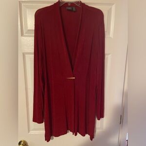 Chico’s traveler’s cardigan size 3 crimson red
